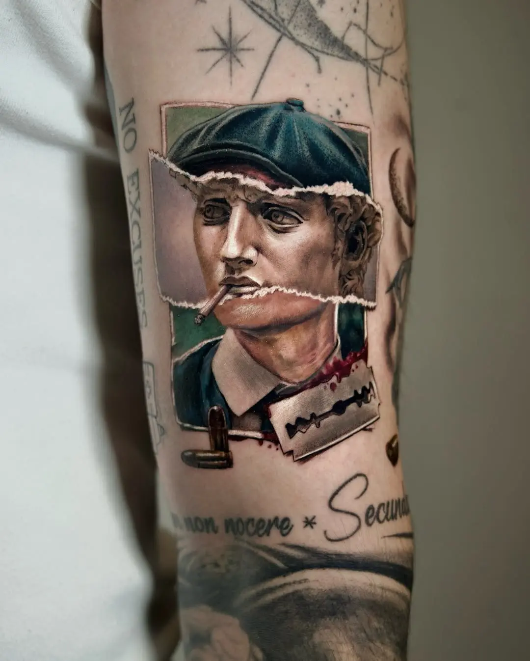 Orçun Çakır tattoo work 4 at Kafka INK Prague